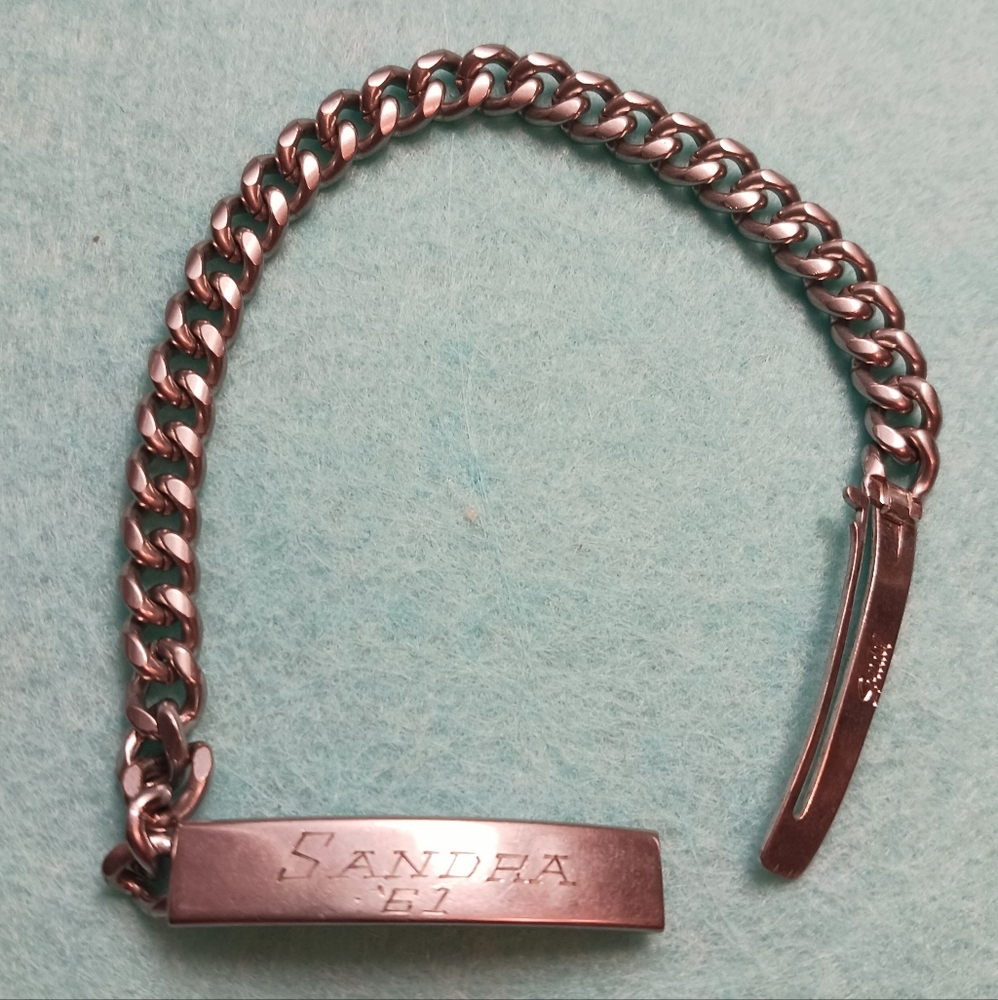 Auth. 1961 "SANDRA" Speidel ID Bracelet. So Sweet!
